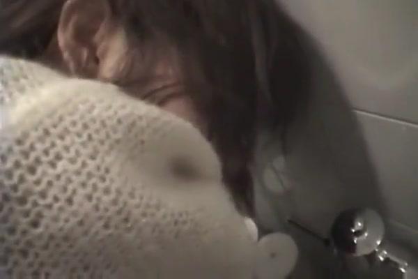 Pau Grande Sweet ass teen jap girl gets hairy muff fucked in a public toilet Brazzers