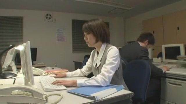 Fabulous Japanese slut Ryo Sena in Incredible Office, Hairy JAV movie - 2