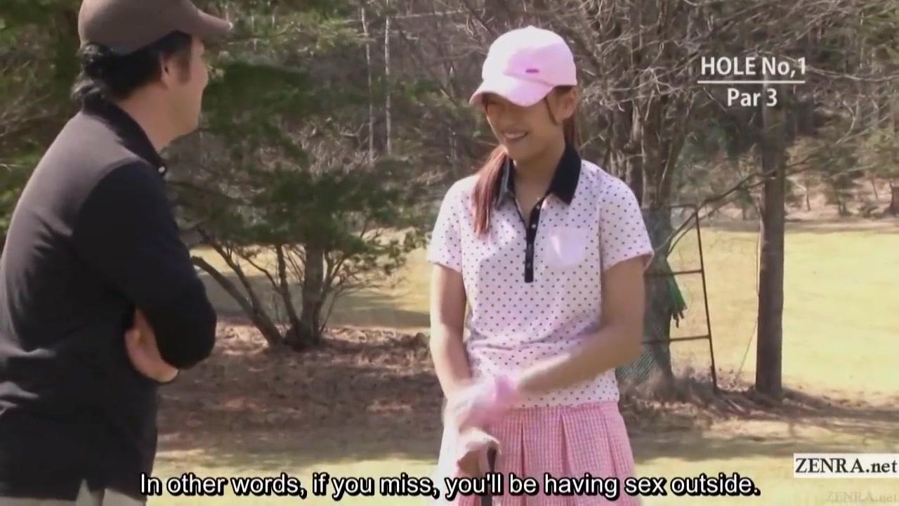 Subtitled Uncensored Hd Japanese Golf Outdoors Exposure - 1
